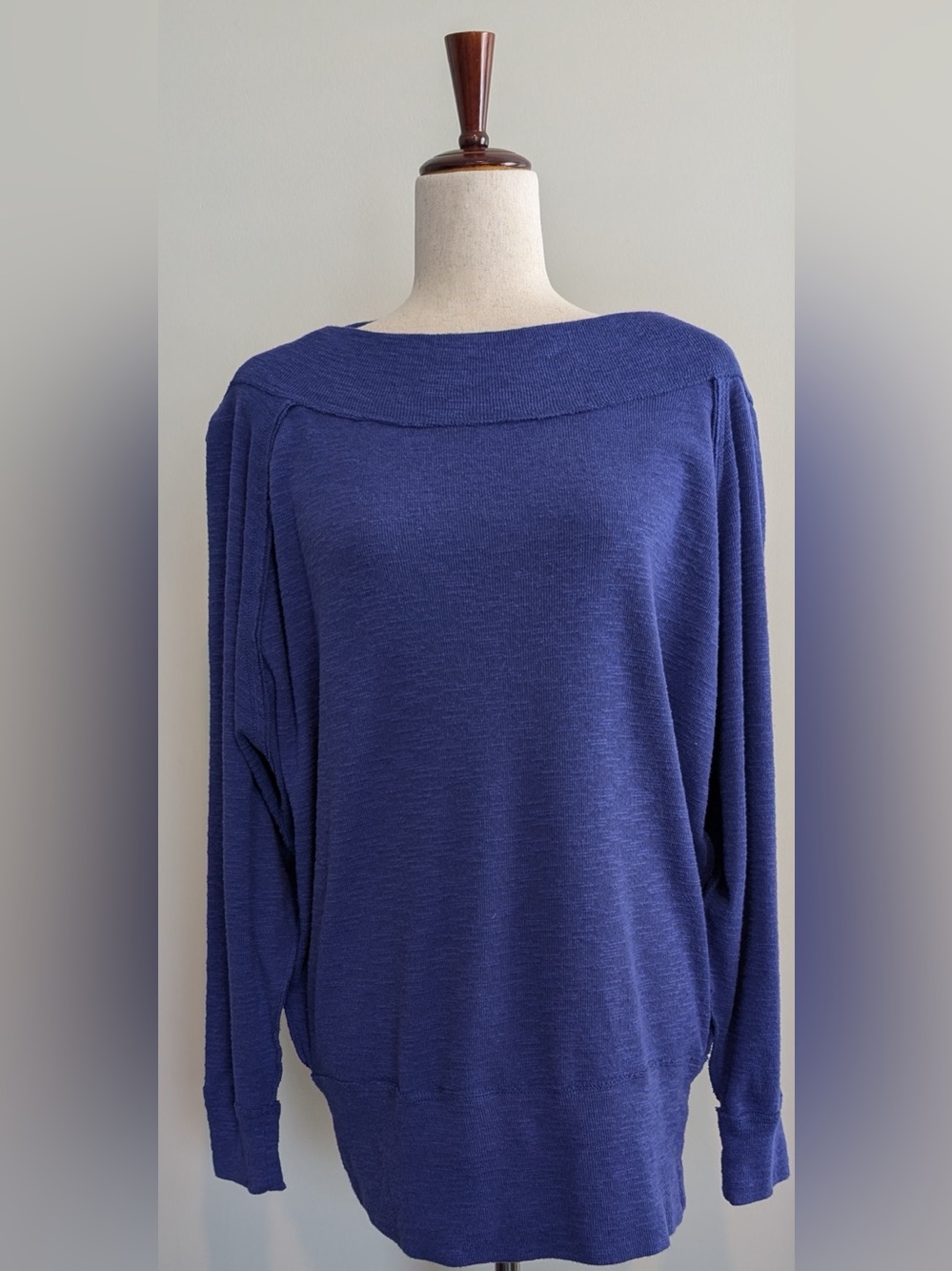Free People We the Free Palisades Off the Shoulder Sweater Egyptian Blue Large